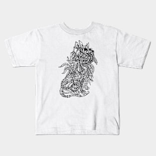 Plant Based Cat | Psychedelic Art Kids T-Shirt